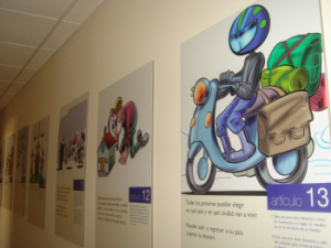 Muestra de la exposición en Arroyo de la Luz